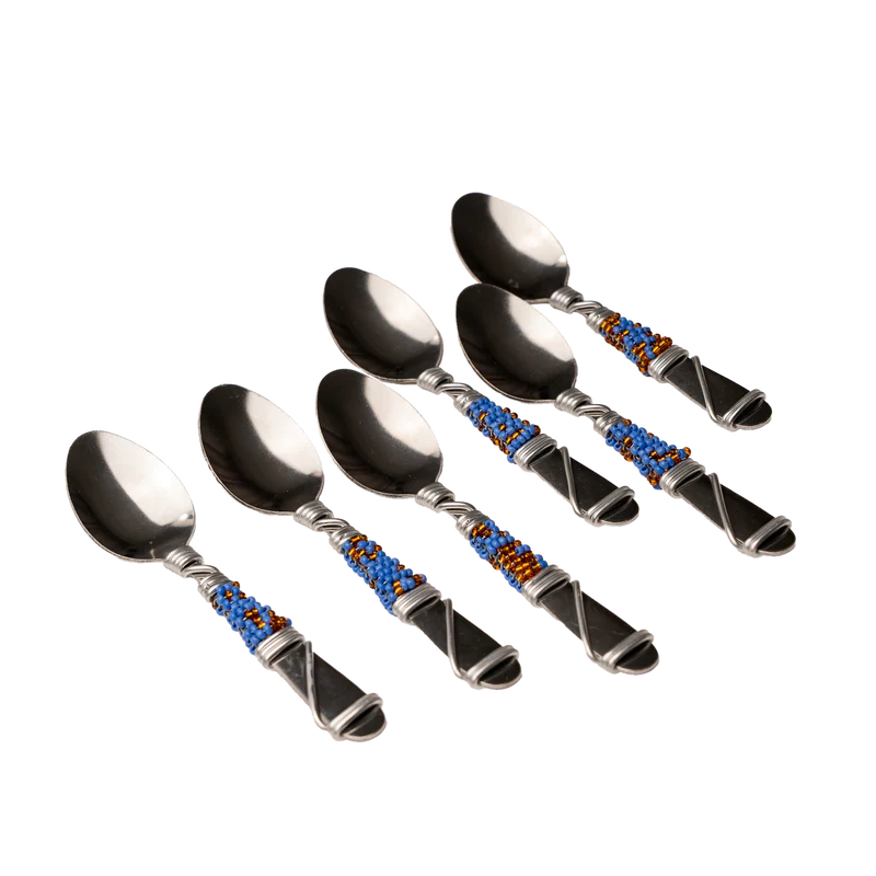 BEADED TEASPOON SET
