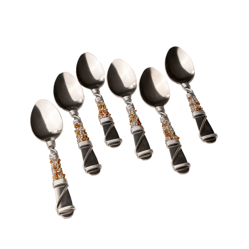 BEADED TEASPOON SET