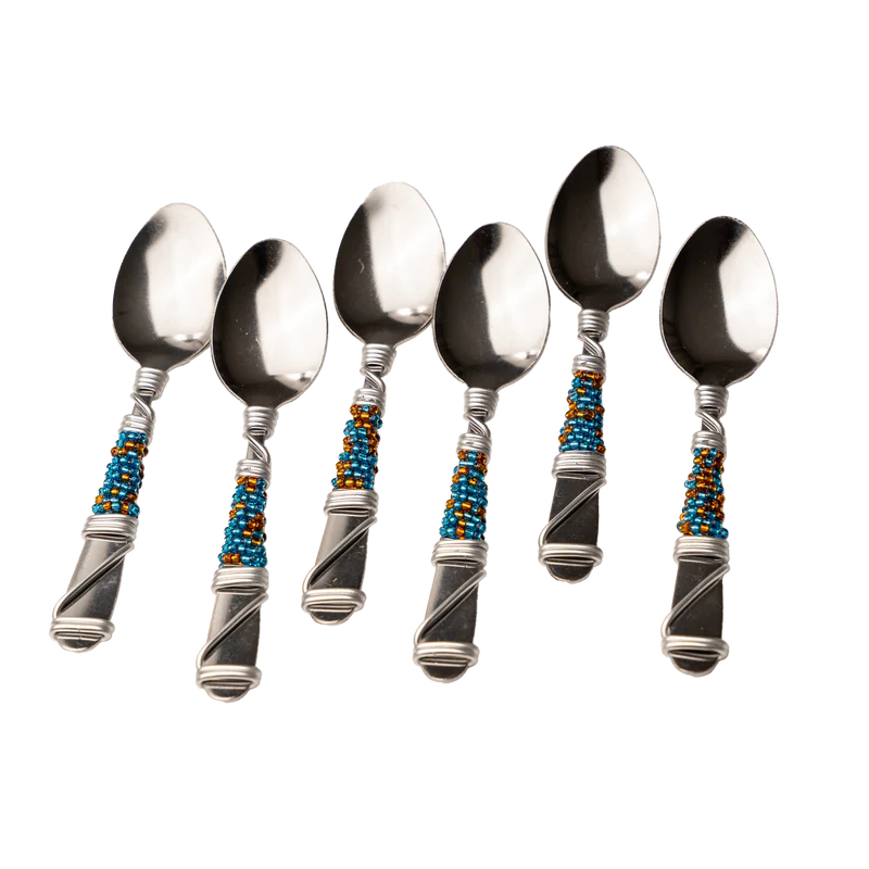 BEADED TEASPOON SET