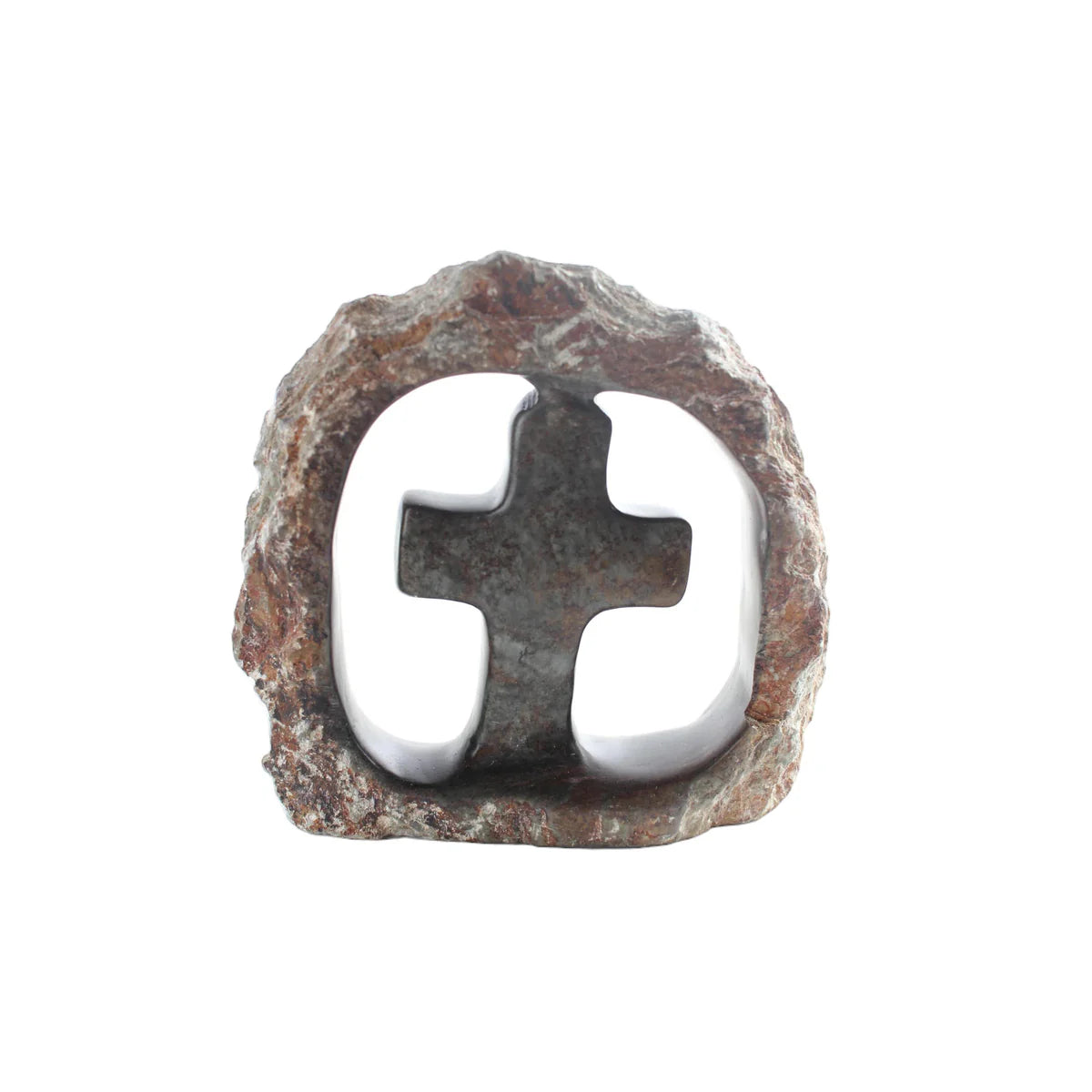 Shona Tribe Serpentine Stone Crosses ~5.5" Tall
