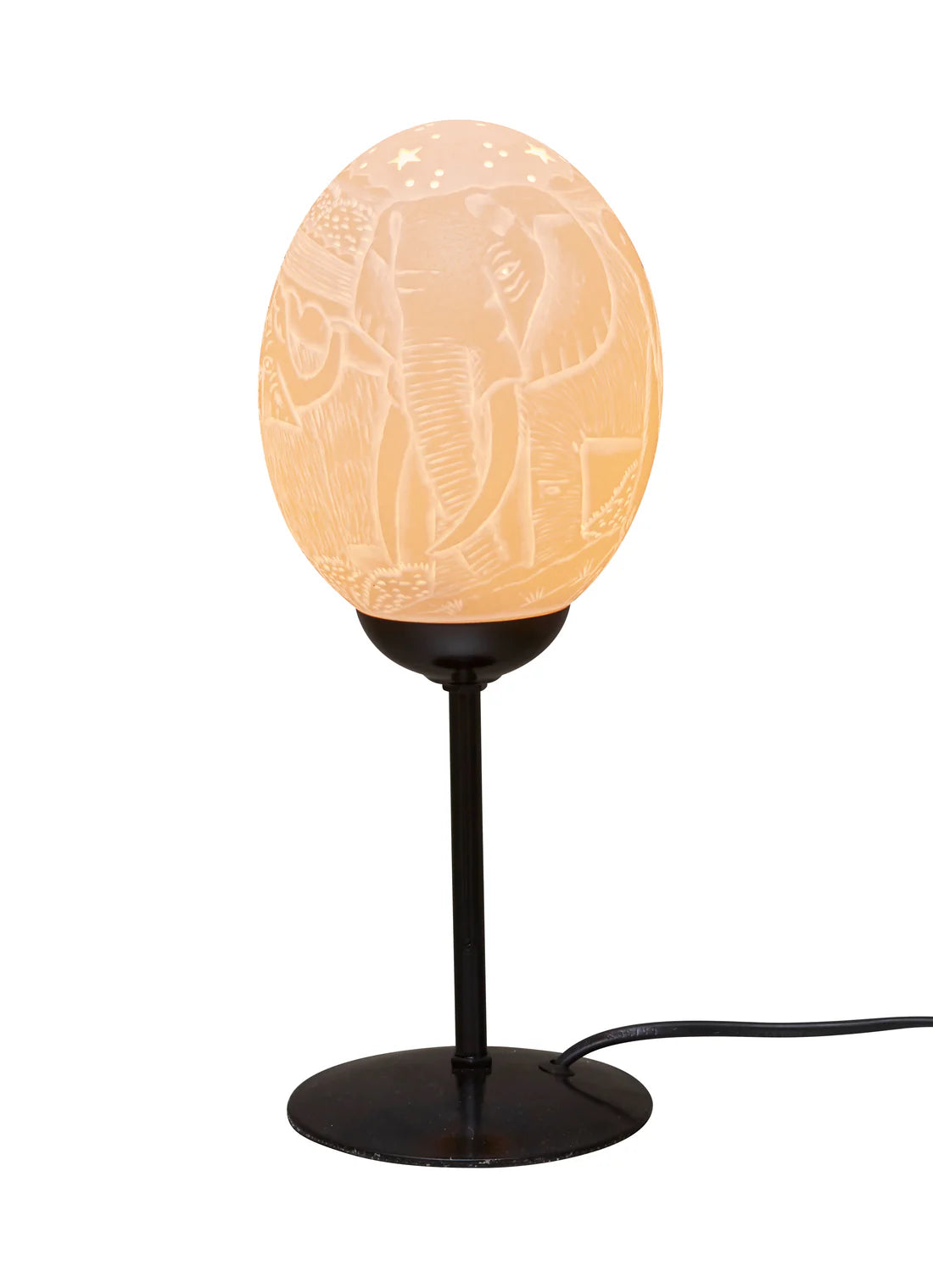 Mild Steel Ostrich egg lamp stand 120mm (excludes egg)
