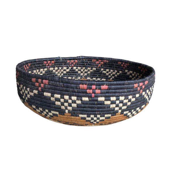 LARGE HAND WOVEN ZULU REED BOWL