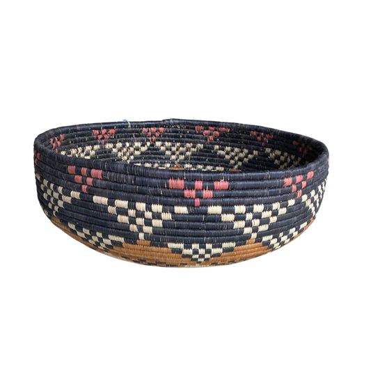 LARGE HAND WOVEN ZULU REED BOWL