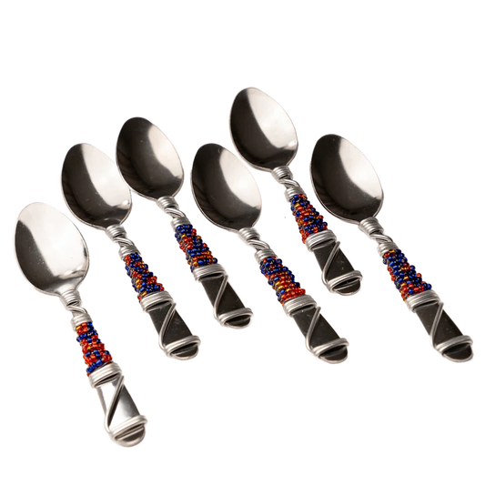 BEADED TEASPOON SET