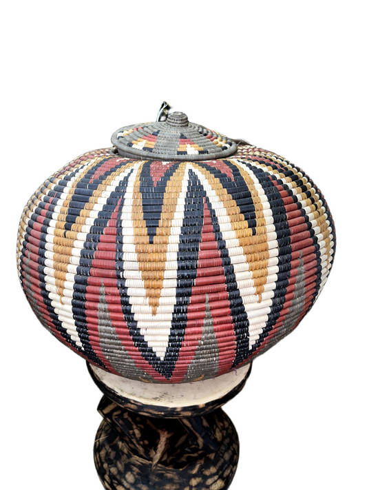 African Zulu Ukhamba Basket