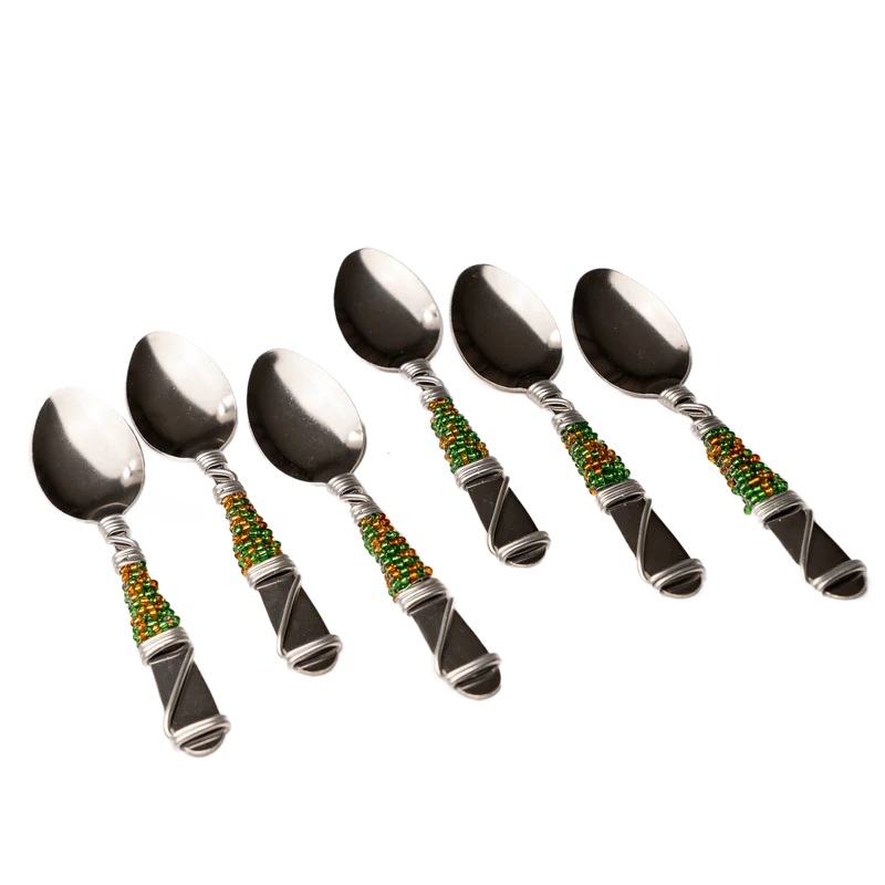 BEADED TEASPOON SET