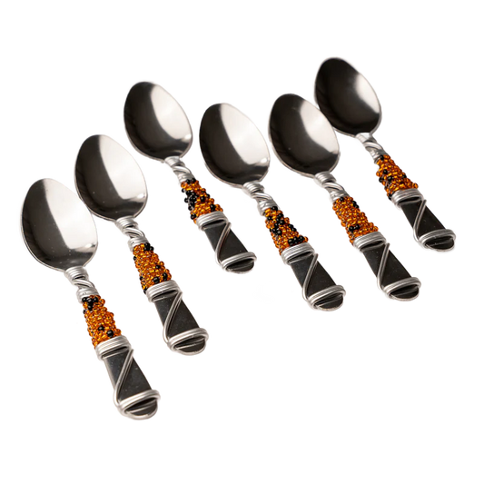 BEADED TEASPOON SET