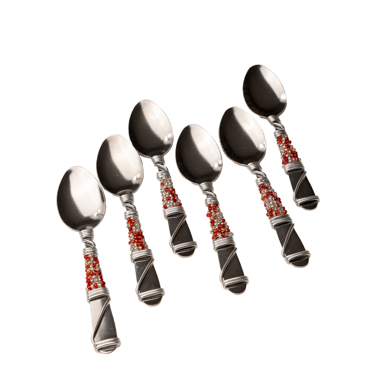 BEADED TEASPOON SET