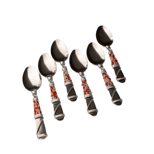 BEADED TEASPOON SET
