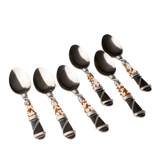 BEADED TEASPOON SET
