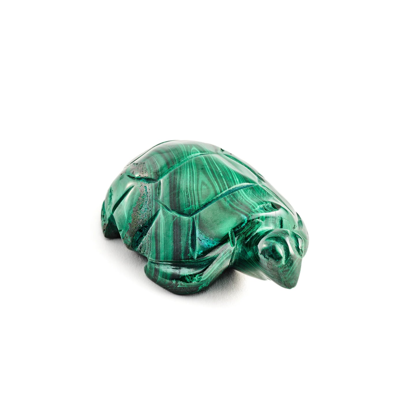Malachite Turtle Gemstone Carving