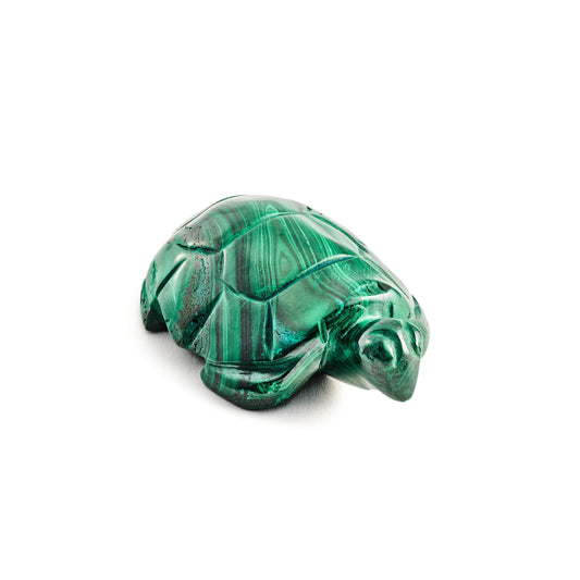 Malachite Turtle Gemstone Carving