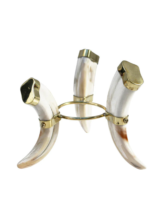 Warthog tusk tripod stand