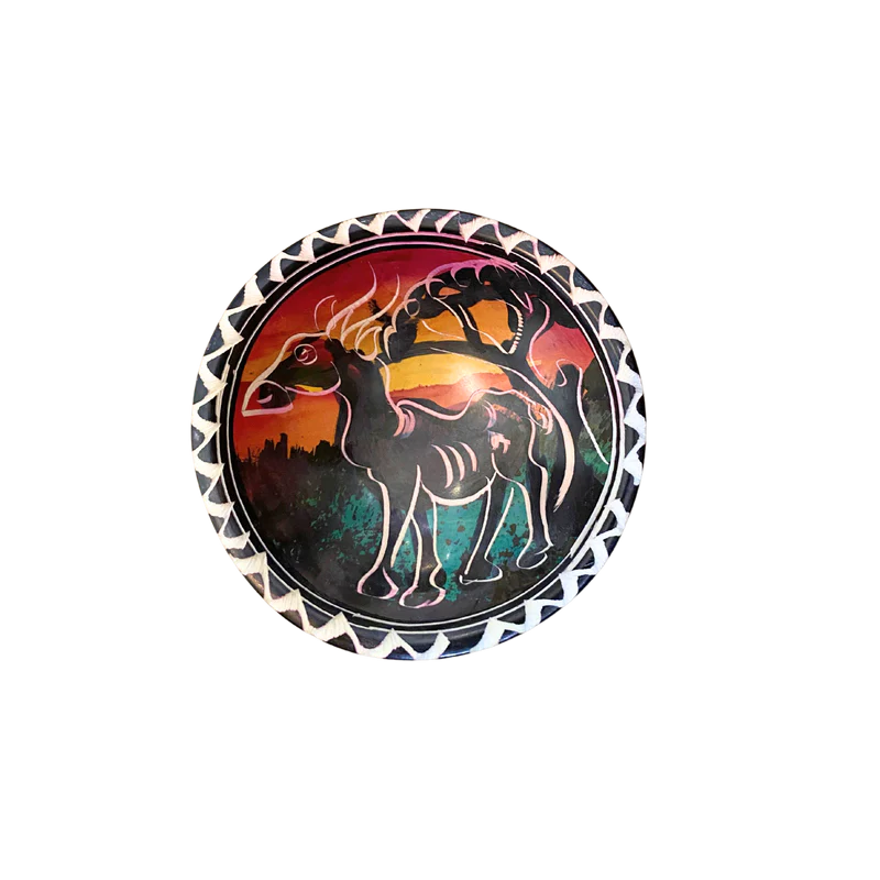 2inch EXTRA SMALL COLOURFUL SOAPSTONE PAINTED BOWLS