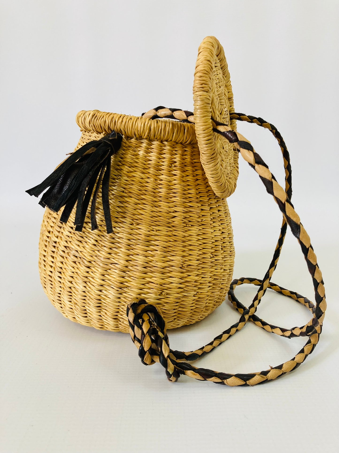 Natural Bolga Pot Bag