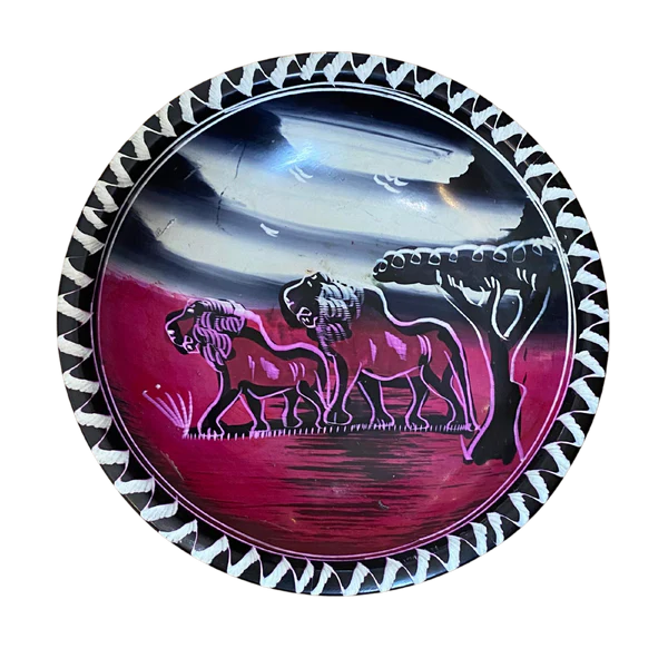 6 inch LARGE COLOURFUL SOAPSTONE PAINTED BOWLS