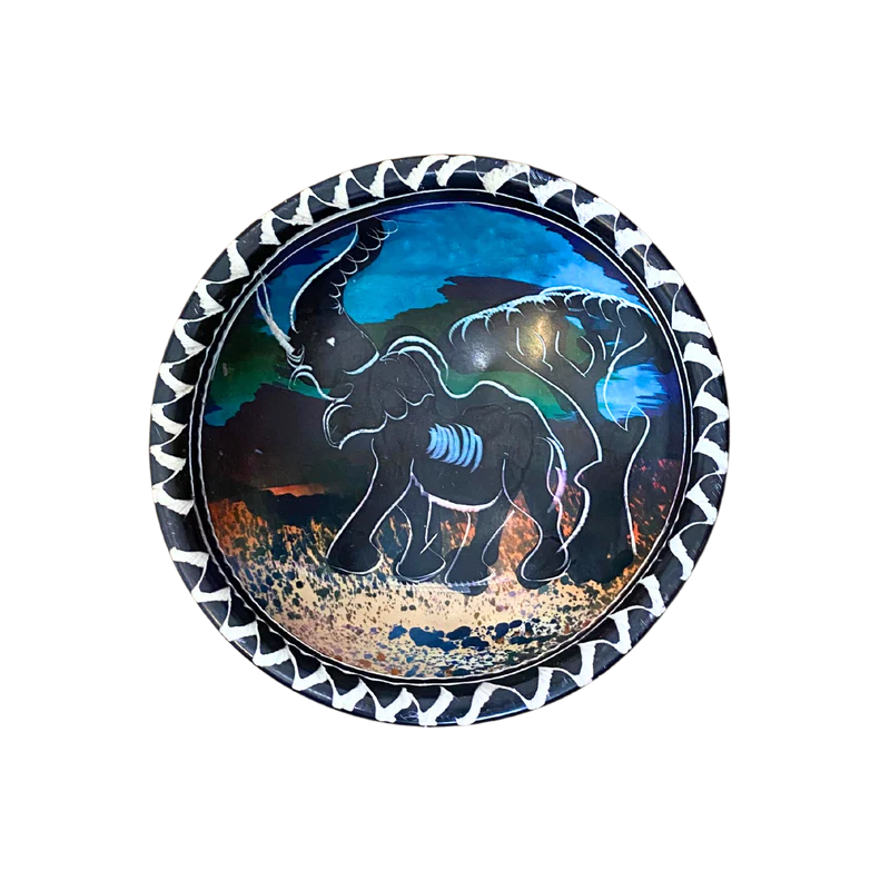 4inch SMALL COLOURFUL SOAPSTONE PAINTED BOWLS