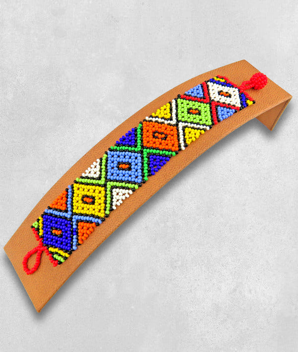 Beaded Bracelets Flat African Colours