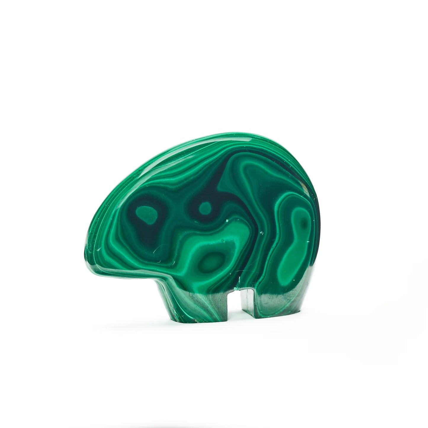 Malachite Bear Carving