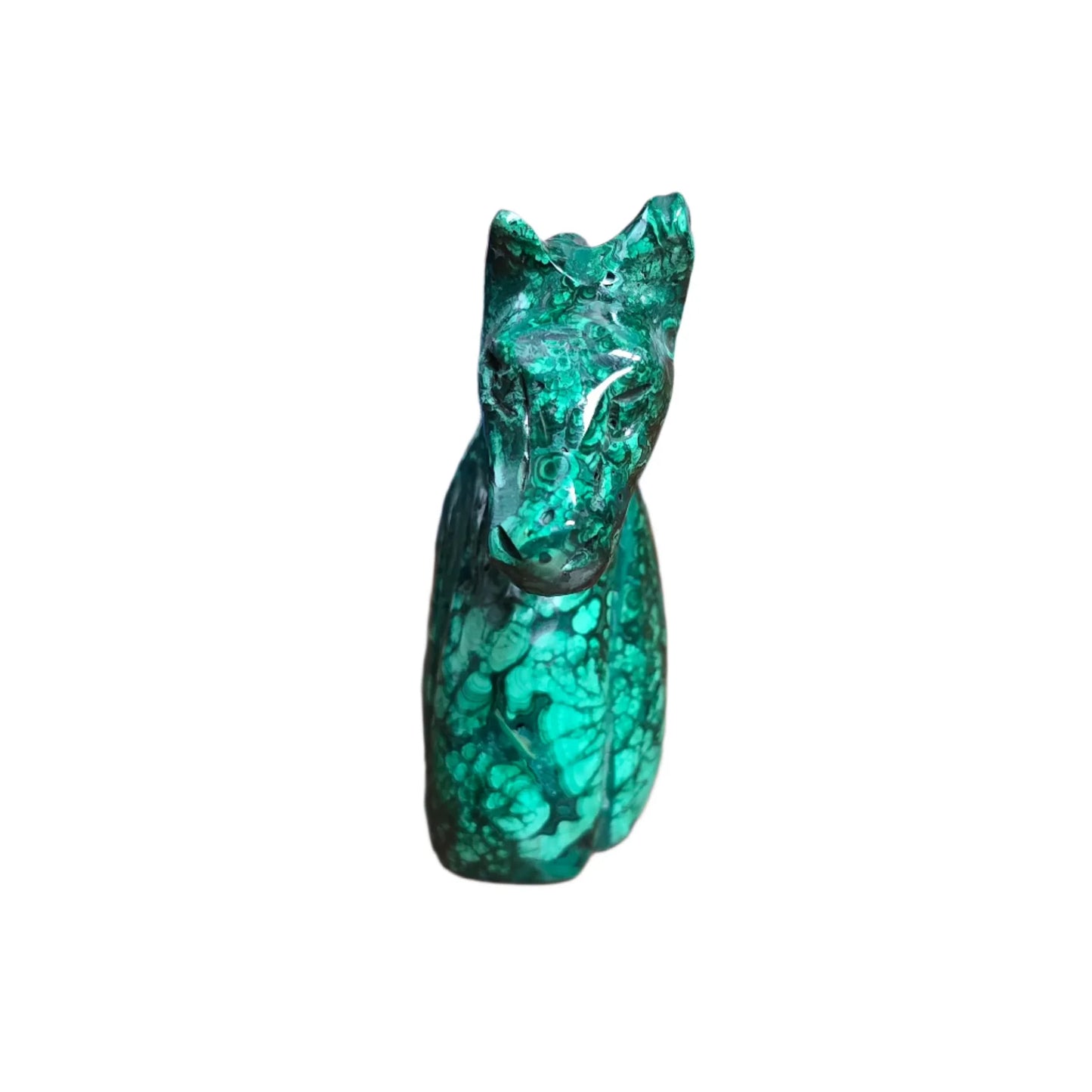 Malachite Horse Carving