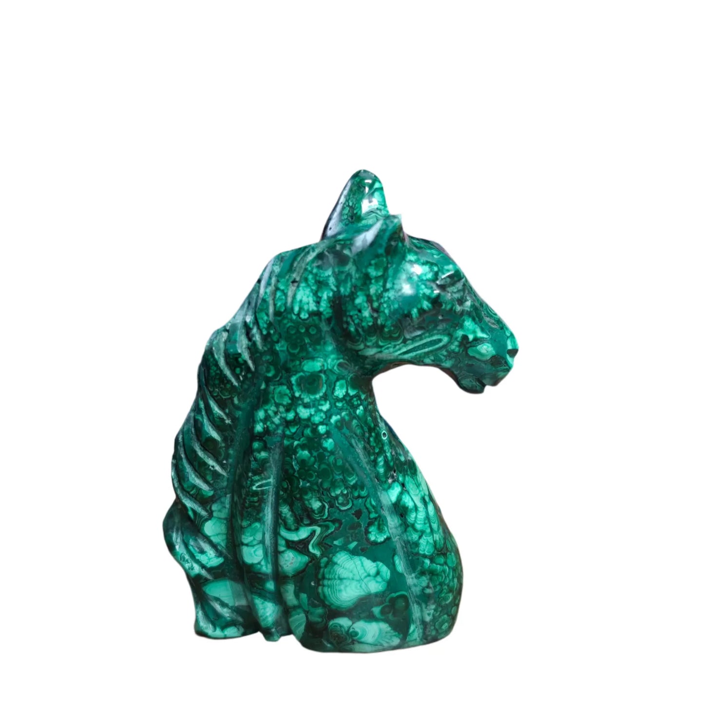 Malachite Horse Carving