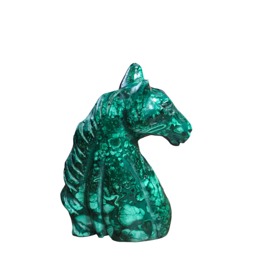 Malachite Horse Carving