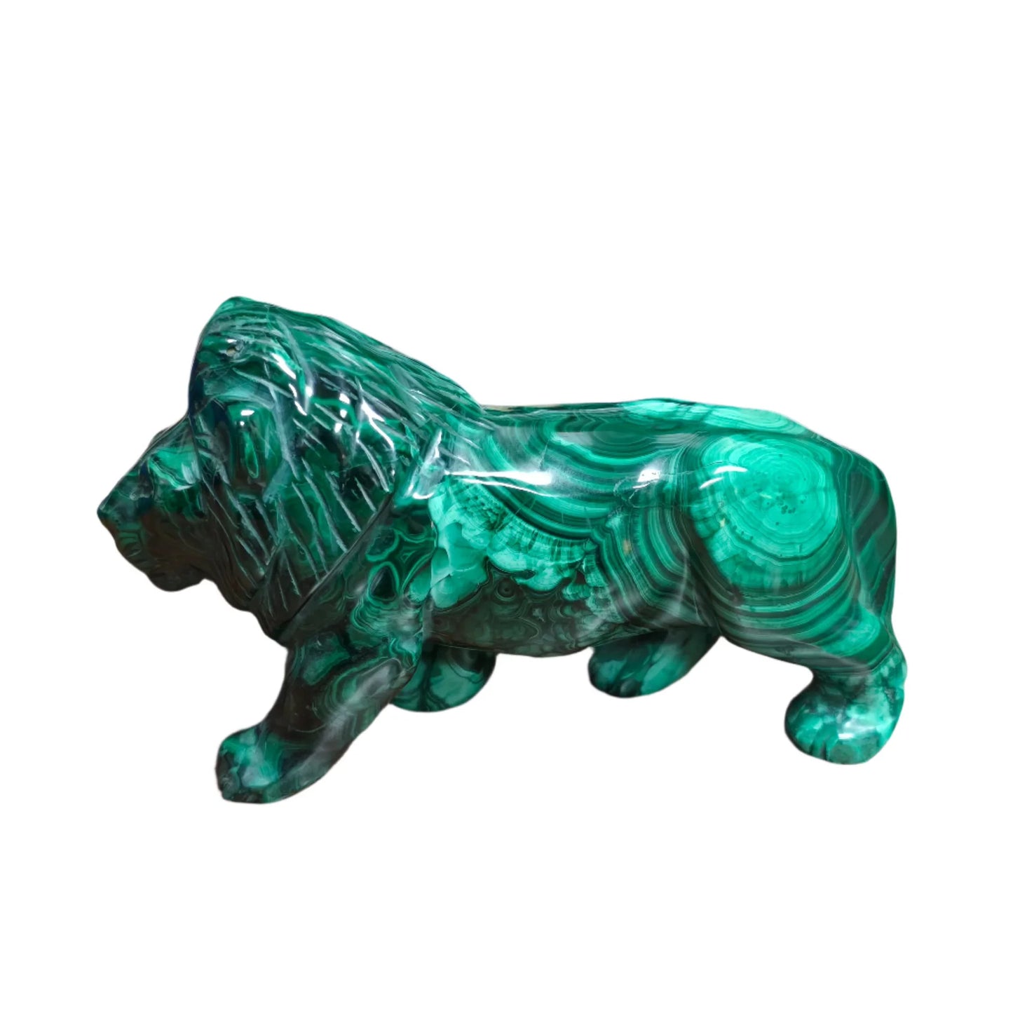 Malachite Lion Carving